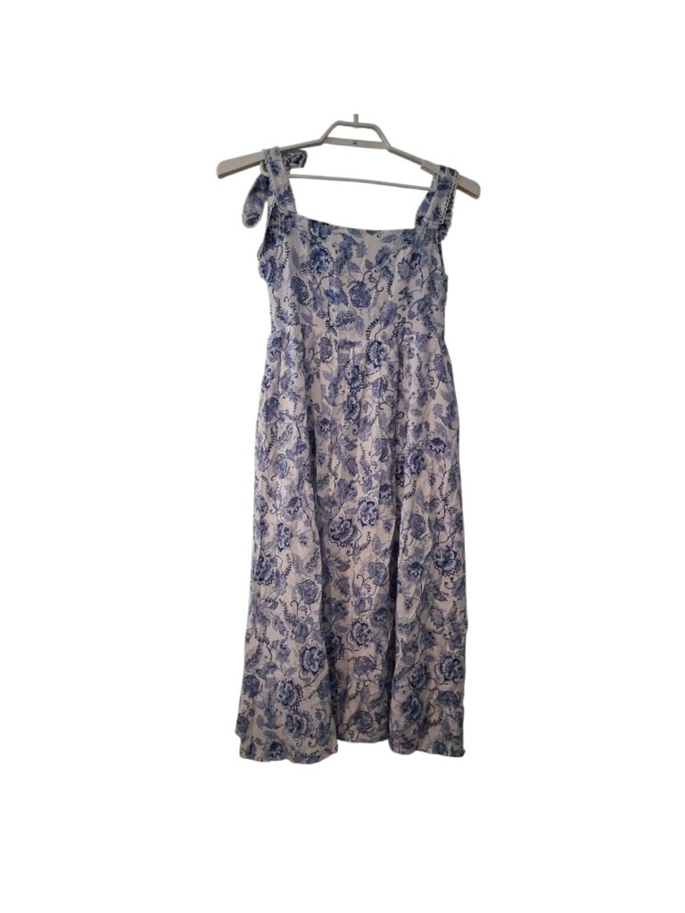 Petal + Pup nwt Janie midi dress womens XL blue white floral pockets